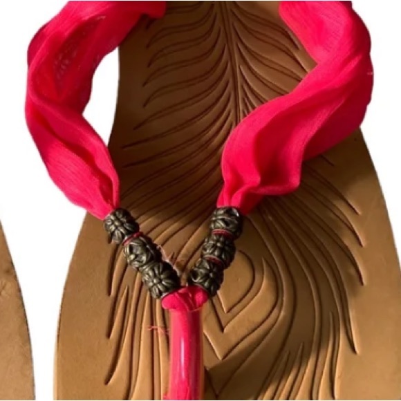 Corkys womens size 10.5/11 boho pink flip-flops - Picture 3 of 9